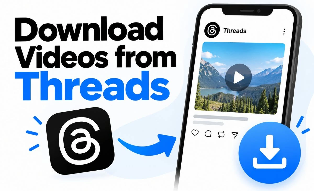 Using all media tool website Download Videos from Threads